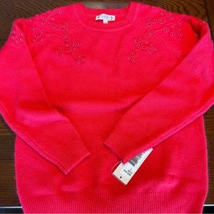 NWT Nanette Lepore red sweater